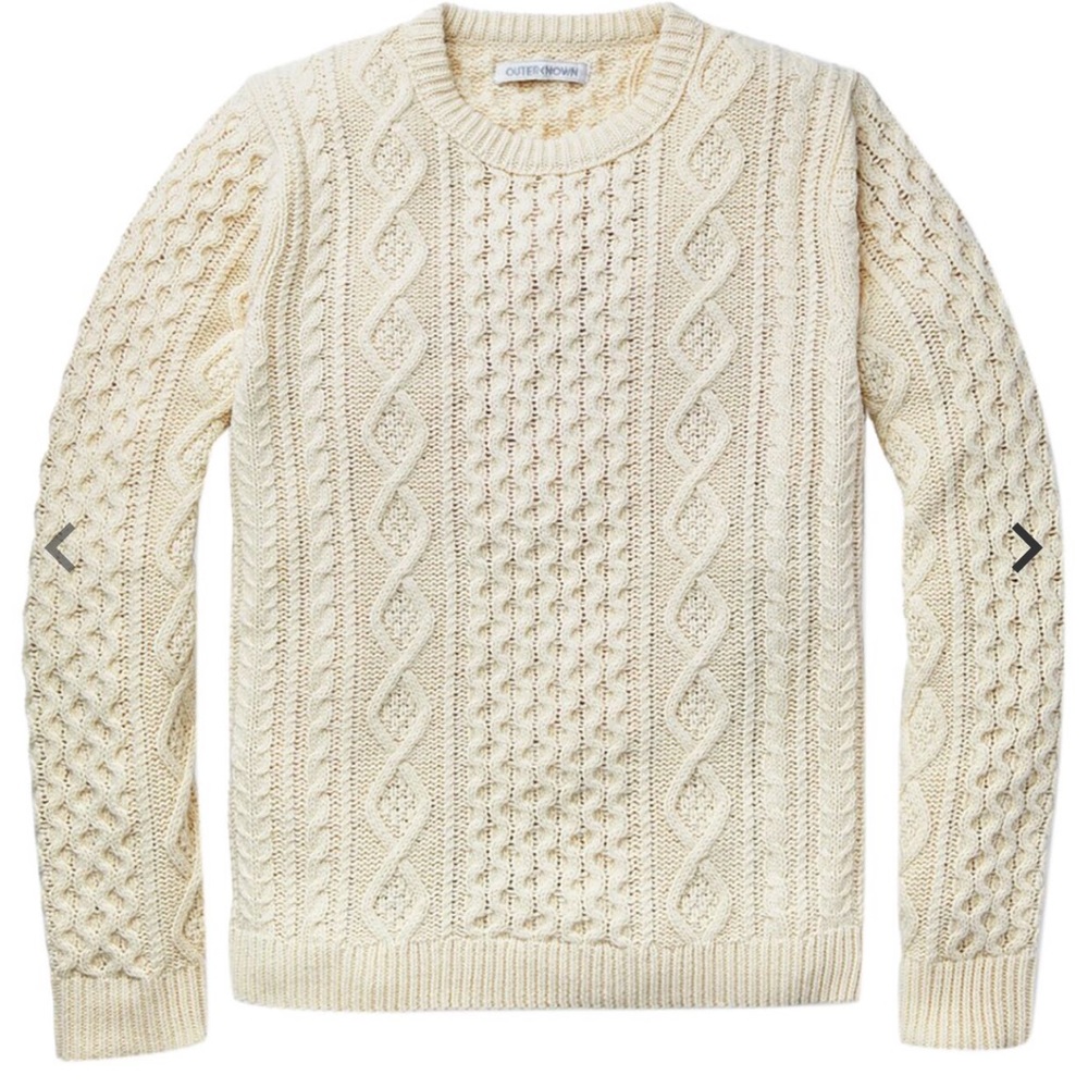 OUTERKNOWN Wool Blend Fisherman’s Sweater NWOT